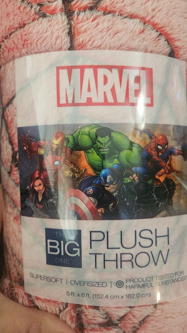 Large Oversized Super Soft Plush Throw Blanket 60x72 NWT Spider-Man Marvel